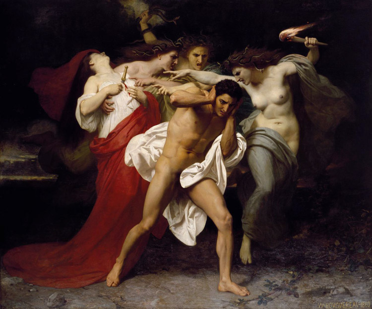 Adolphe William Bouguereau Orestes Pursued by the Furies (mk26)